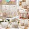 Wrapables Floral Spring Gift Bags for Party Favors, Candy, Cookies, Treats, Gifts, Birthday Parties, Weddings, Baby Shower, and Mothers Day (50pcs)